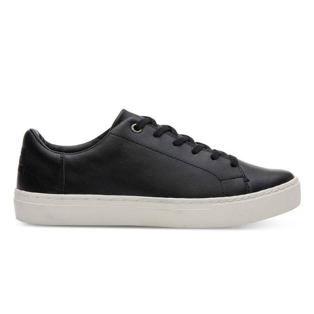 Toms Lenox Ladies Black Low Lace Up Sneaker 8